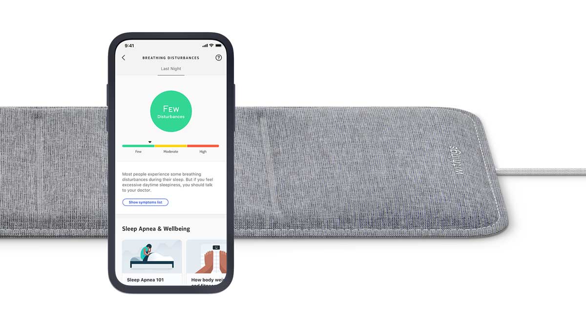 withings sleep tracking mat Beter slapen Withings Sleep Tracking Mat