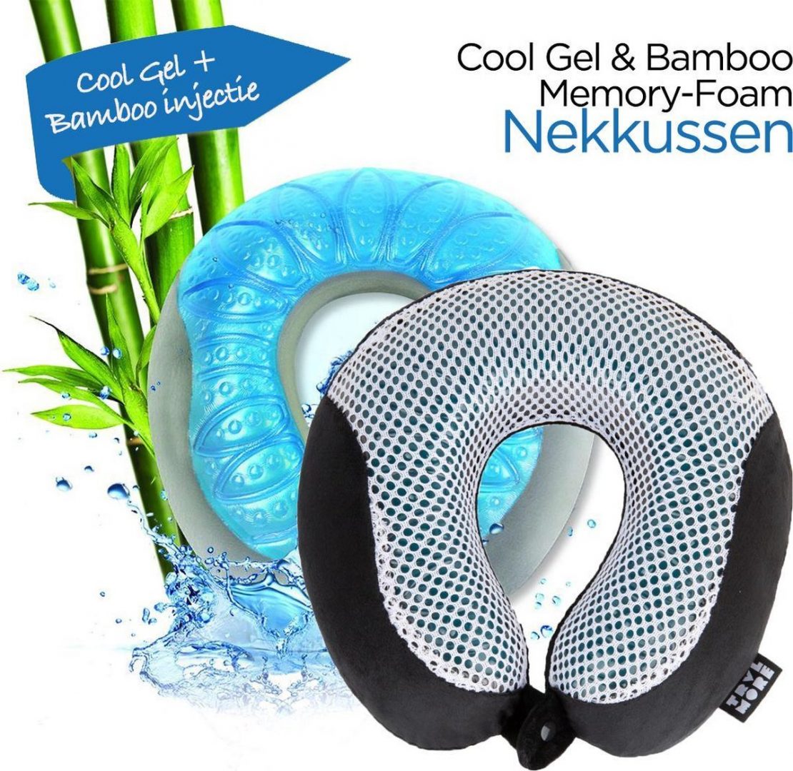 Traagschuim Reiskussen met Cool Gel en Bamboe Traagschuim Reiskussen met Cool Gel en Bamboe