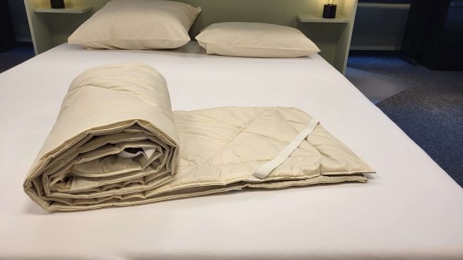 Matrasbeschermer Nuvaro Linnen Merino Soft - Afbeelding 3